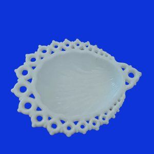 Vintage Milk Glass Trinket Holder